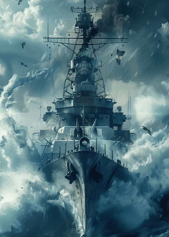 warship