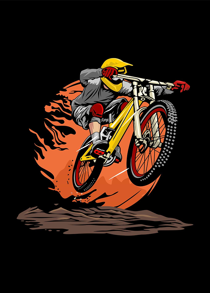 mountain bike poster art