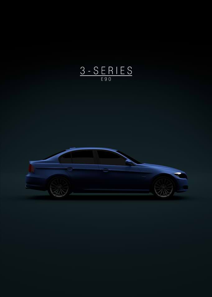 BMW 3 Series 2011 Blue e90