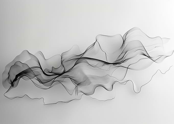Black White Abstract Art