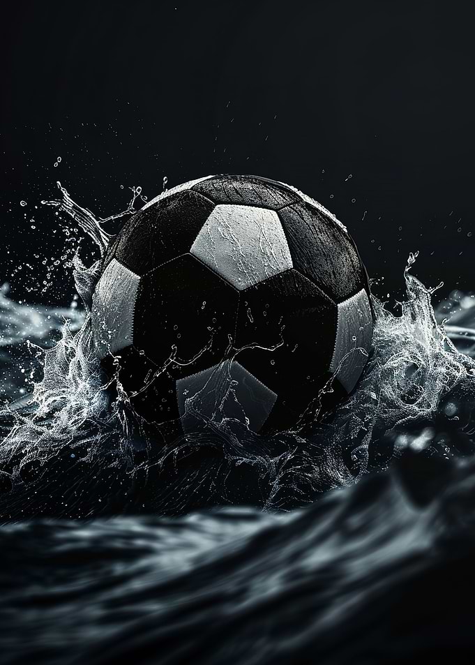 Football Soccer Ball Wave