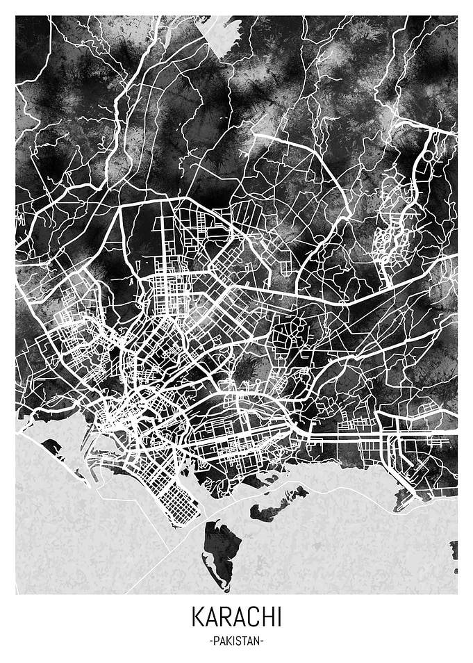 Karachi Pakistan City Map