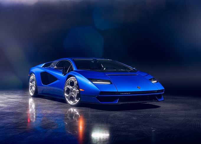 Blue elegance lamborghini