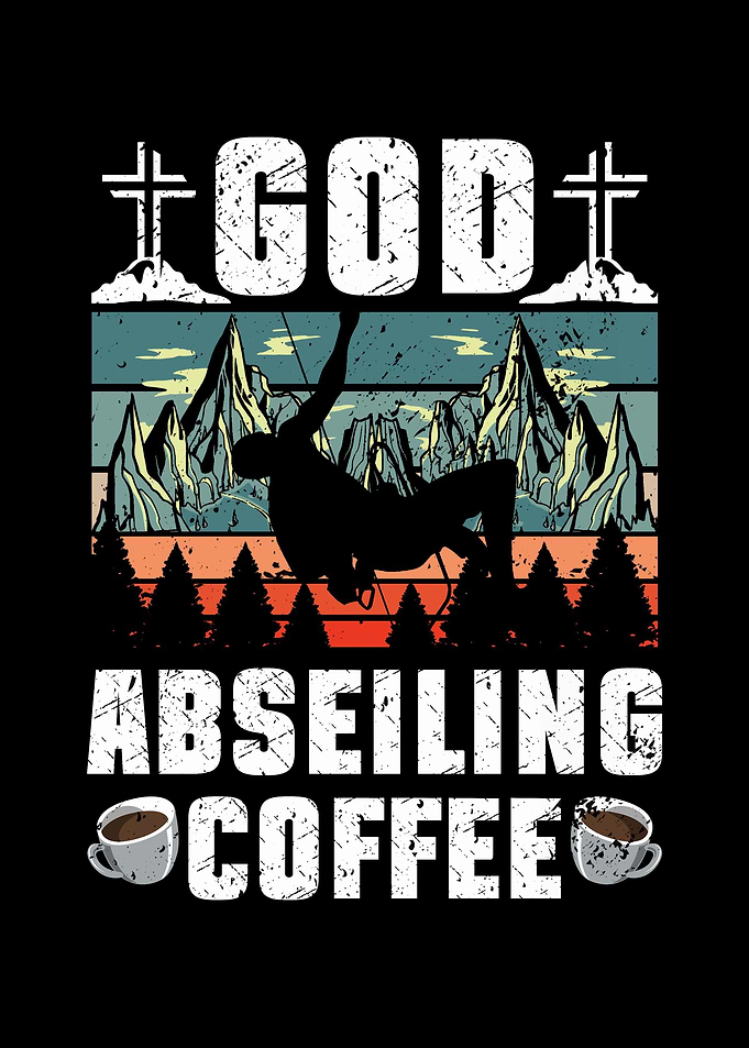 God Abseiling Coffee