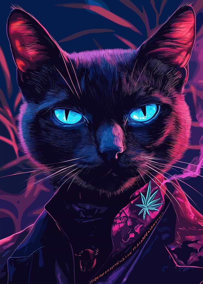 Neon Cat
