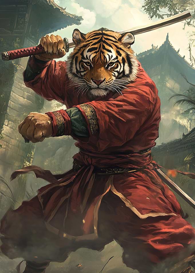 Tiger Kung Fu Ninja Animal