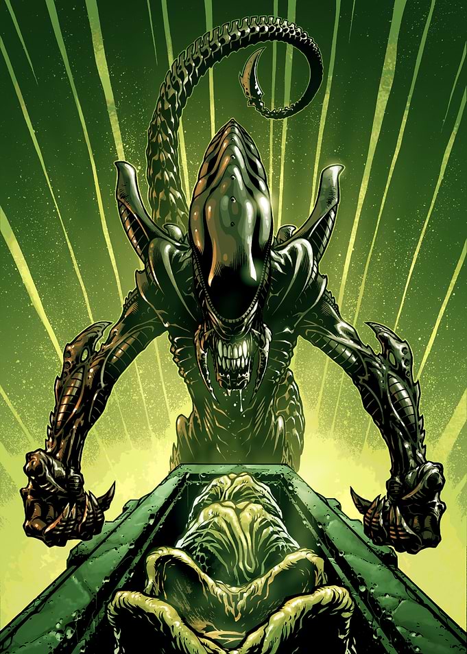 Xenomorph and Eggs
