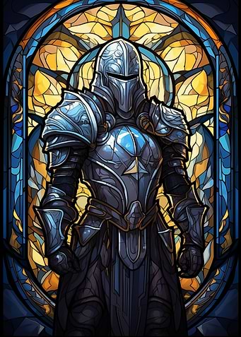 Paladin Stained Glass