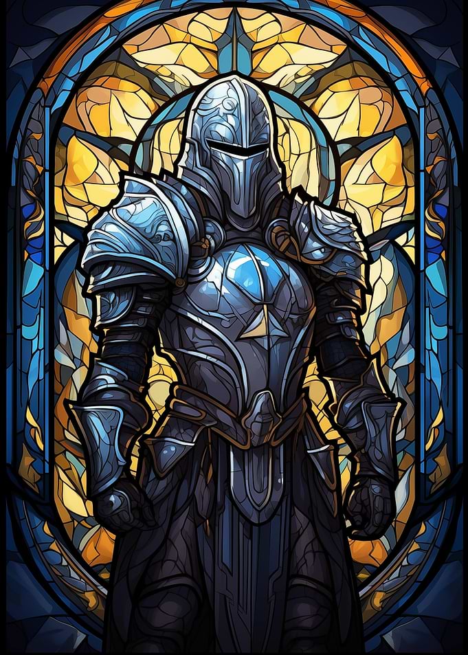 Paladin Stained Glass