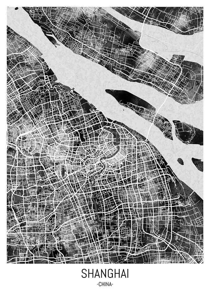 Shanghai China City Map