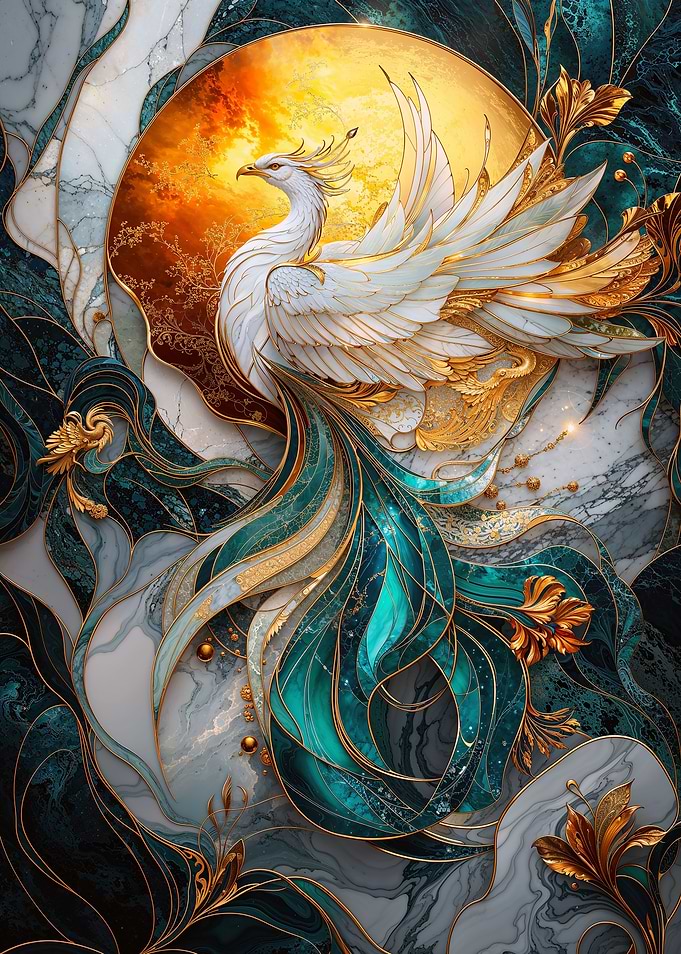 Kintsugi Graceful Phoenix