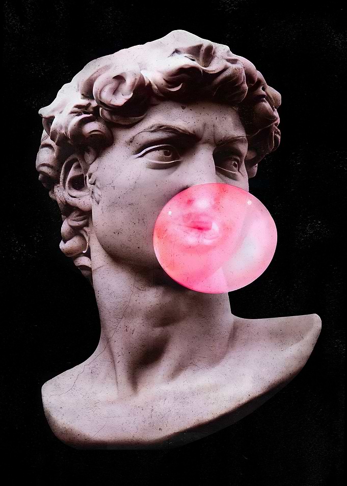 David Chewing Gum Popart