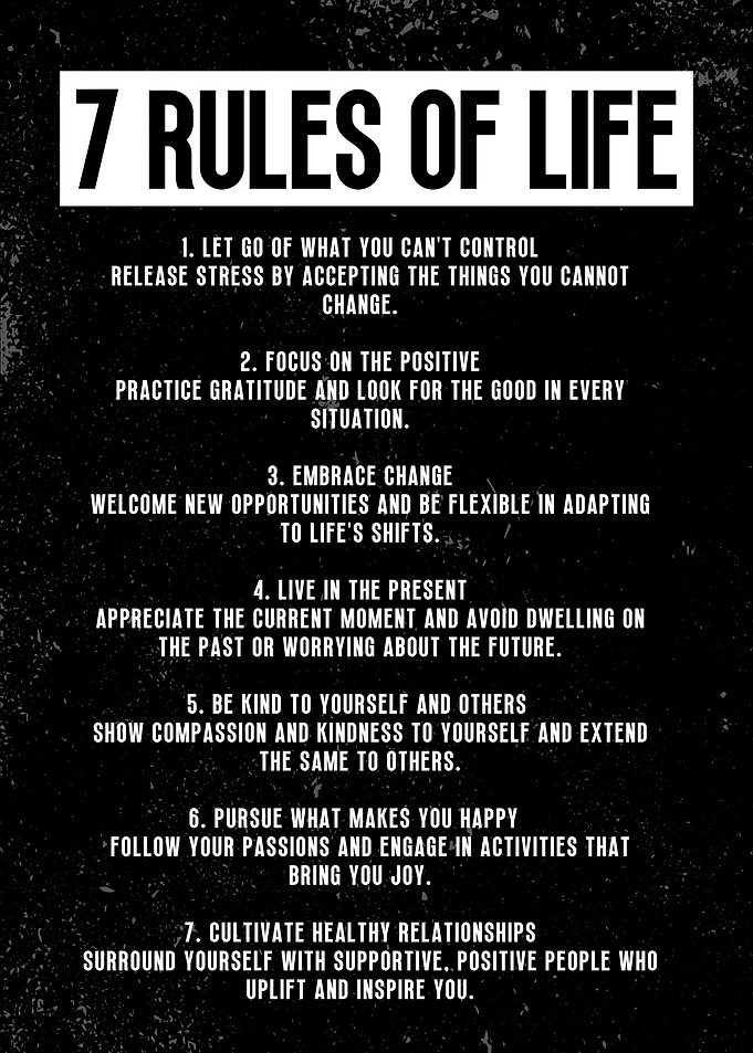 7 rules of life