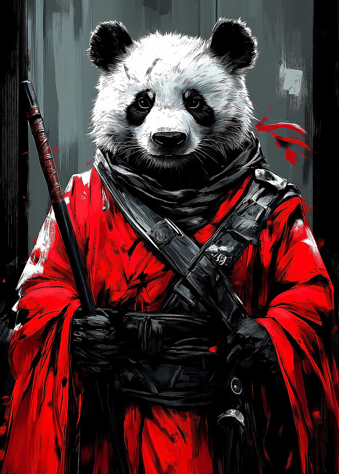 Stoic Panda Warrior