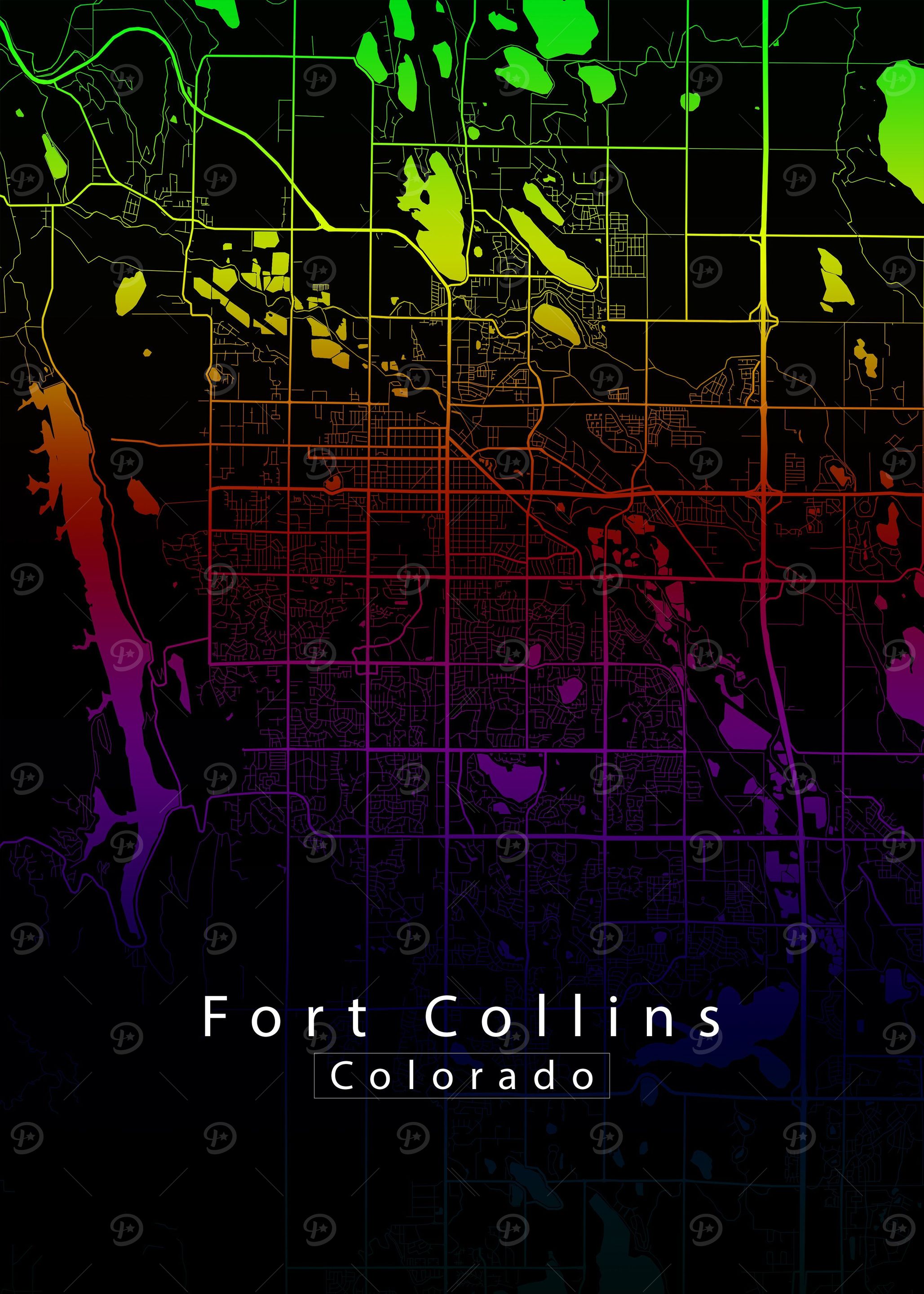 Fort Collins Colorado Map