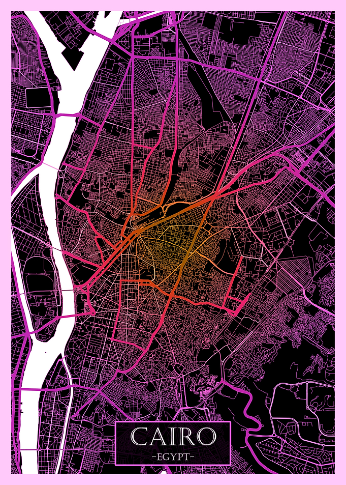 Cairo Egypt Road Map