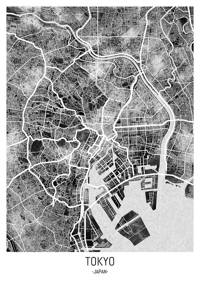 Tokyo Japan City Map