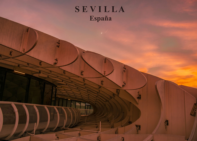 Sunset at Metropol Parasol