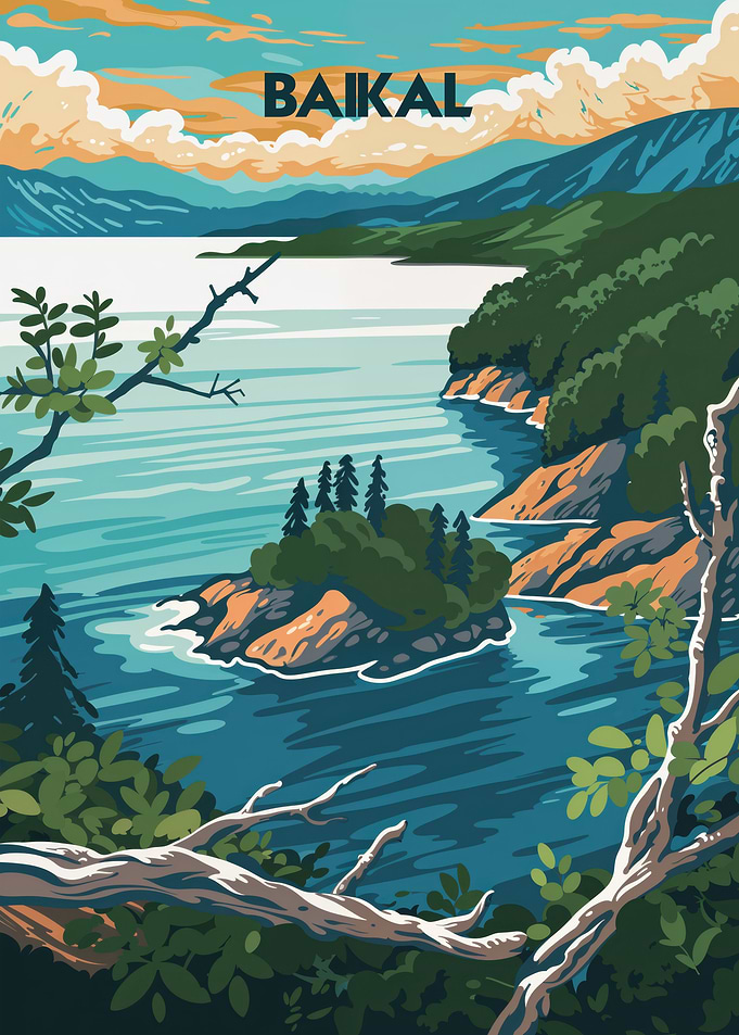 Tranquil Lake Baikal