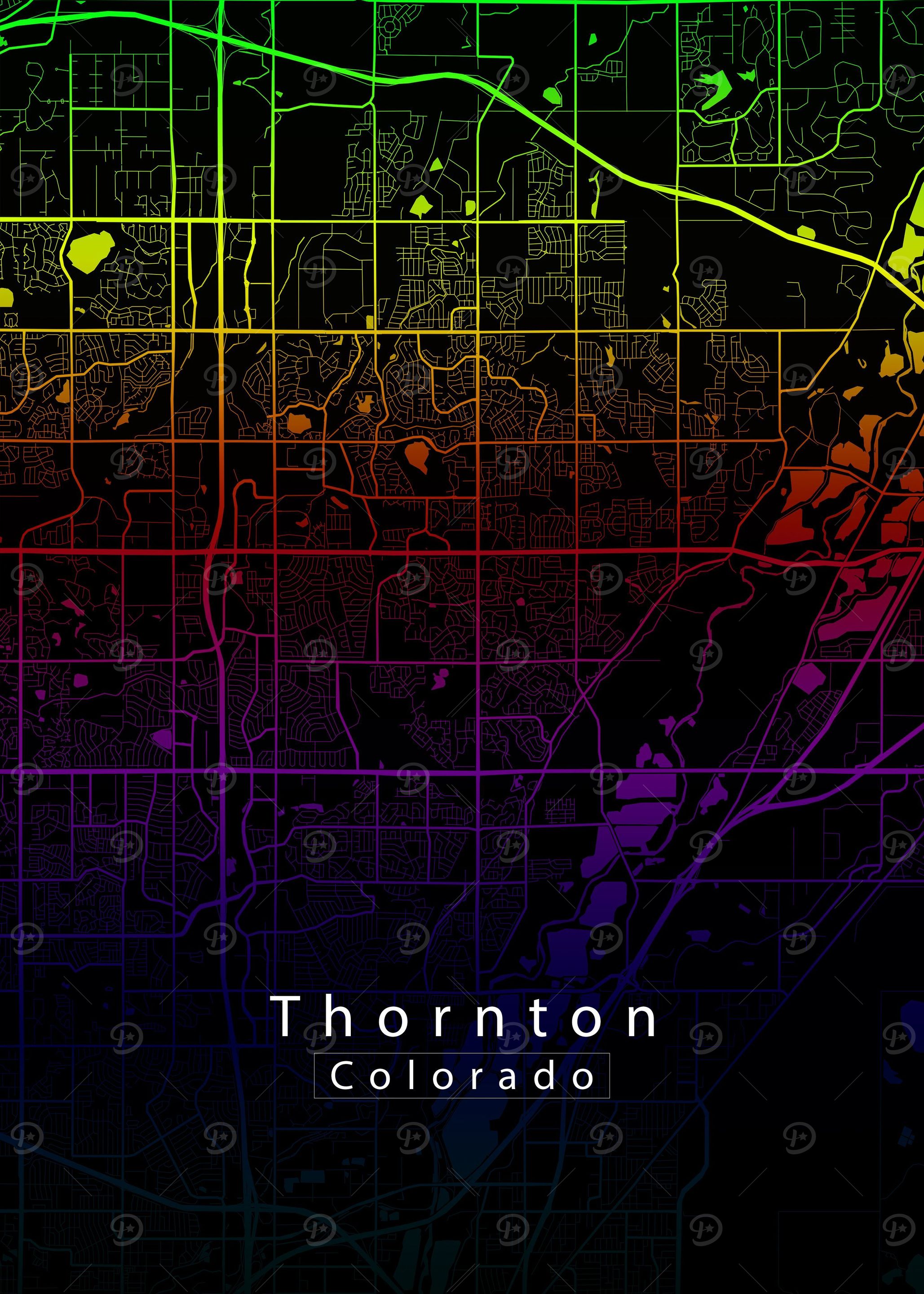 Thornton Colorado City Map