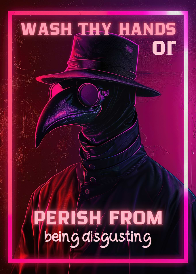 Wash Hands Plague Doctor