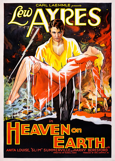 Heaven On Earth — classic movie poster on metal