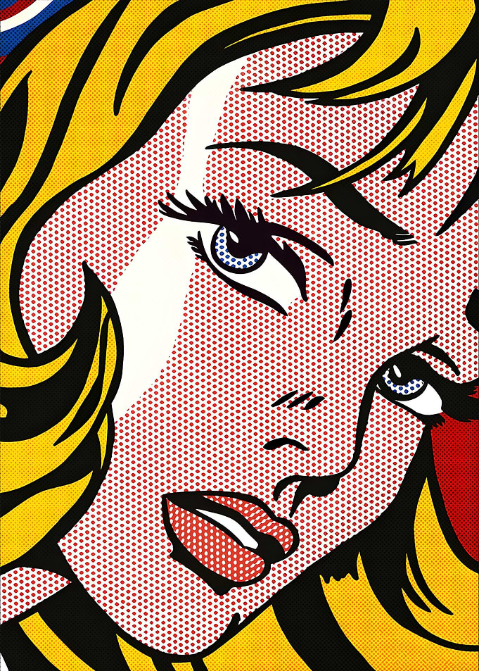 Blonde Girl Pop Art