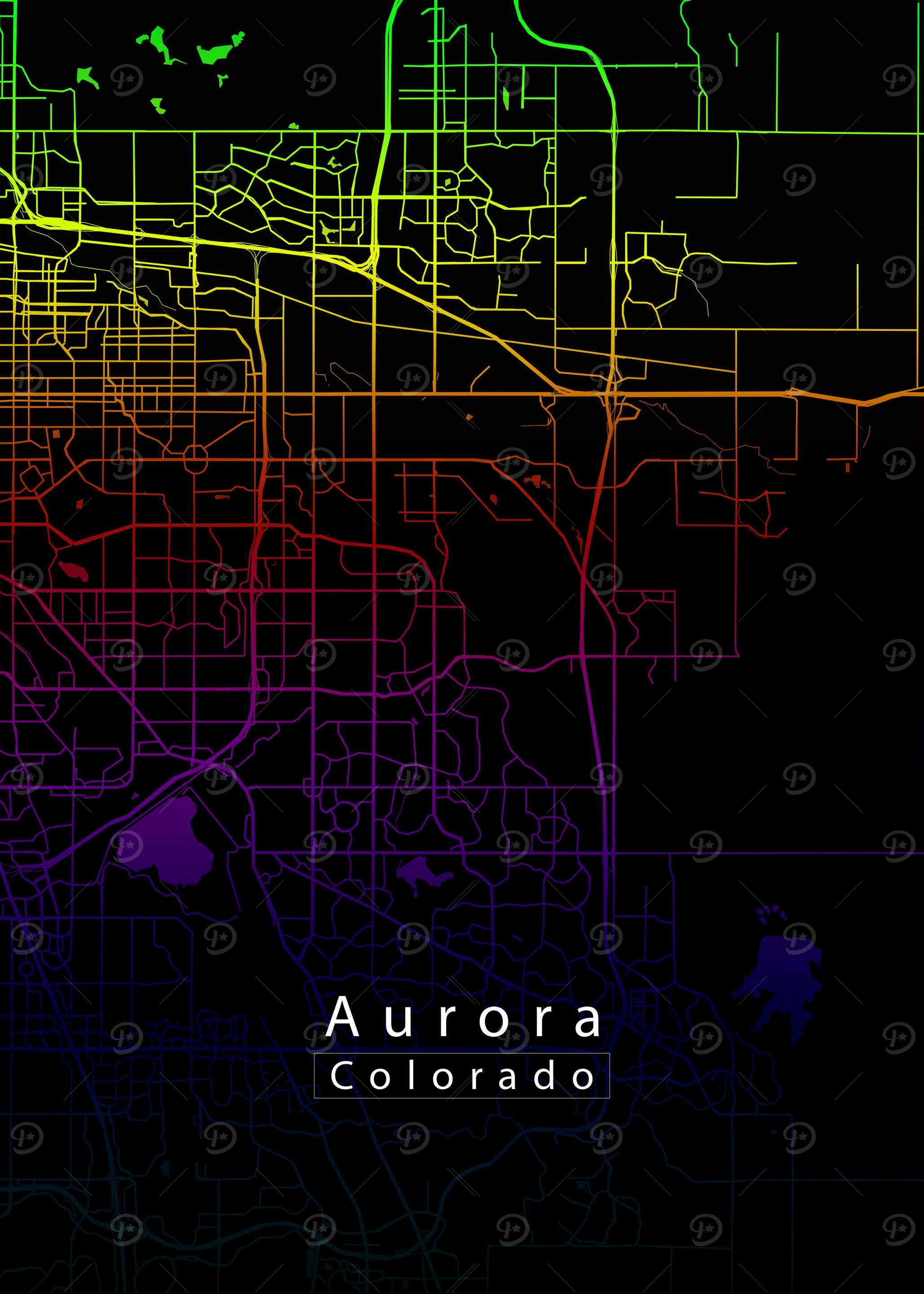 Aurora Colorado Map
