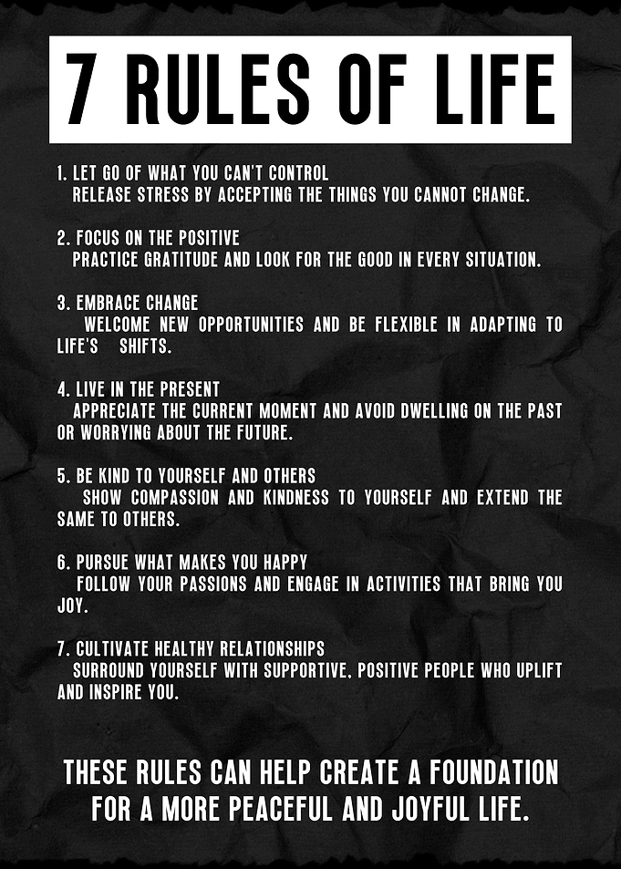 7 rules of life