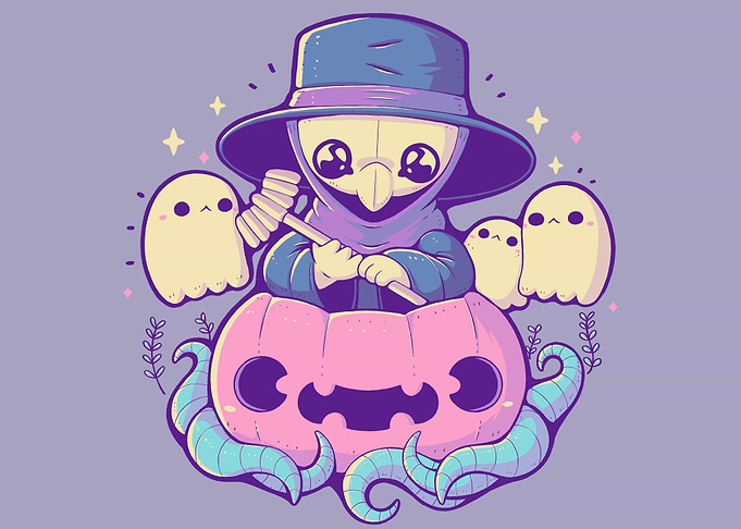 Cute Plague Doctor Pumpkin