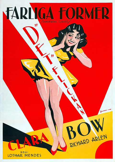 Dangerous Curves — classic movie poster on metal