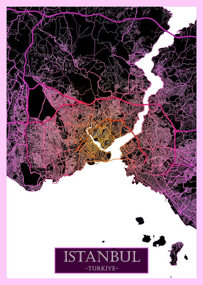 Istanbul Trkiye Road Map