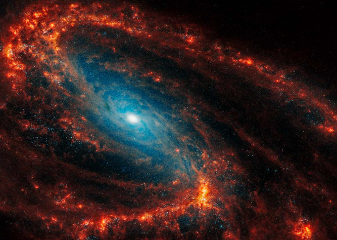 Galaxy in flames