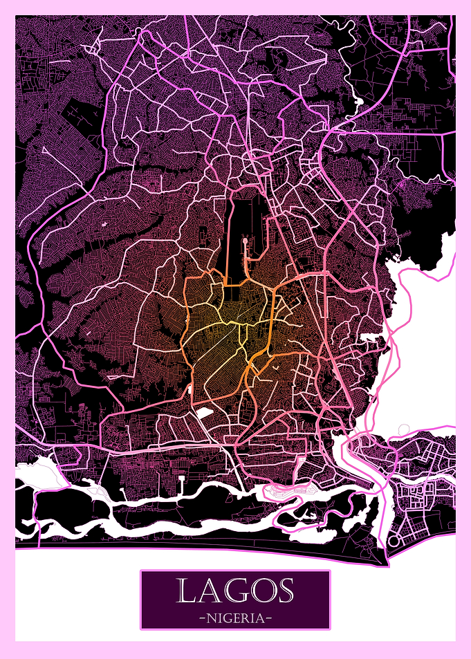 Lagos Nigeria Road Map