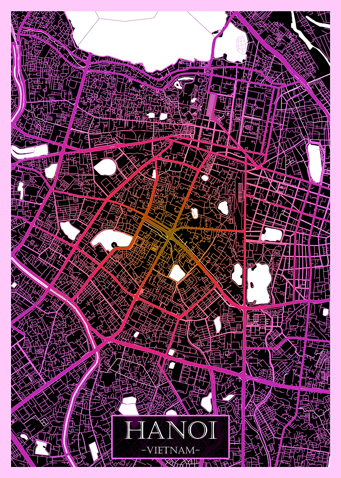 Hanoi Vietnam Road Map
