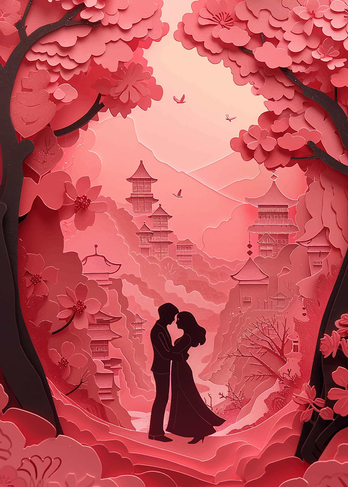 Papercut Crimson Romance