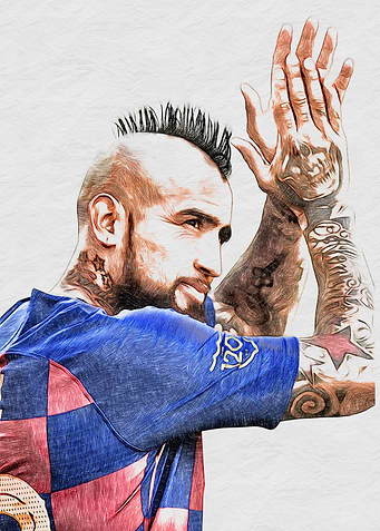 Arturo Vidal drawing art