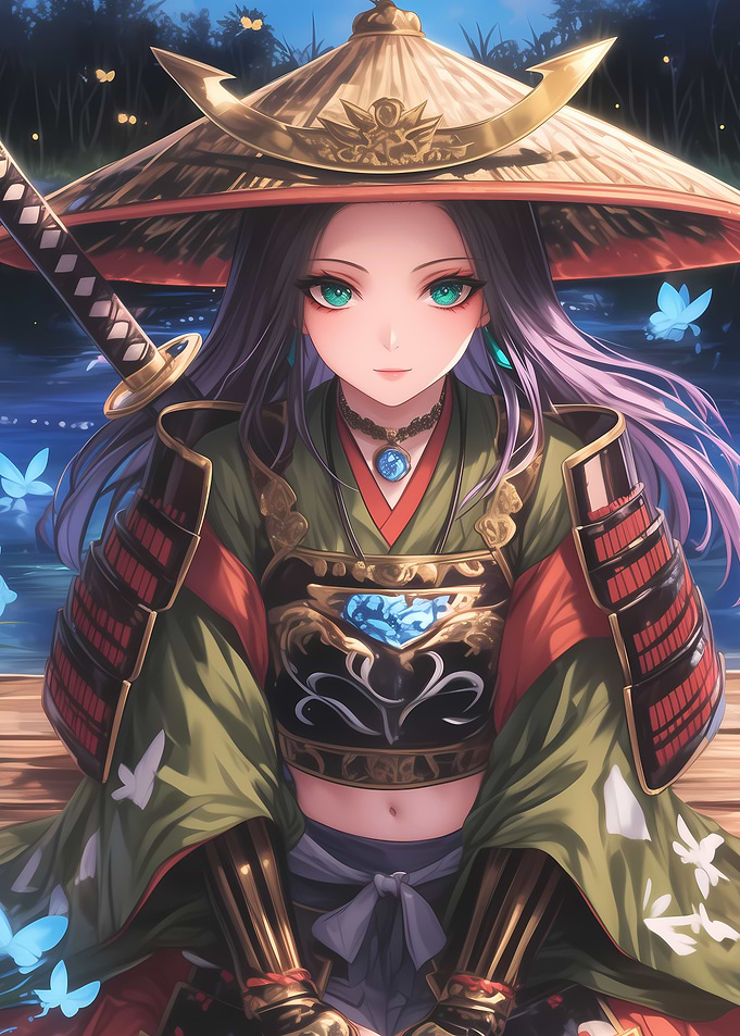 Samurai Girl Butterflies
