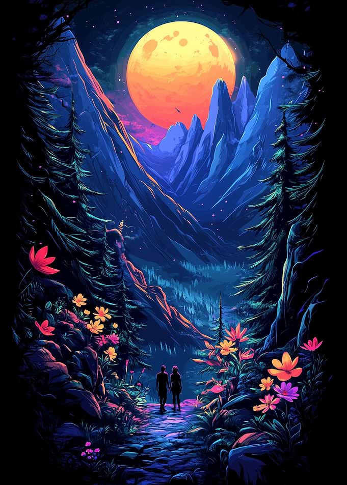 Moon Light Forest