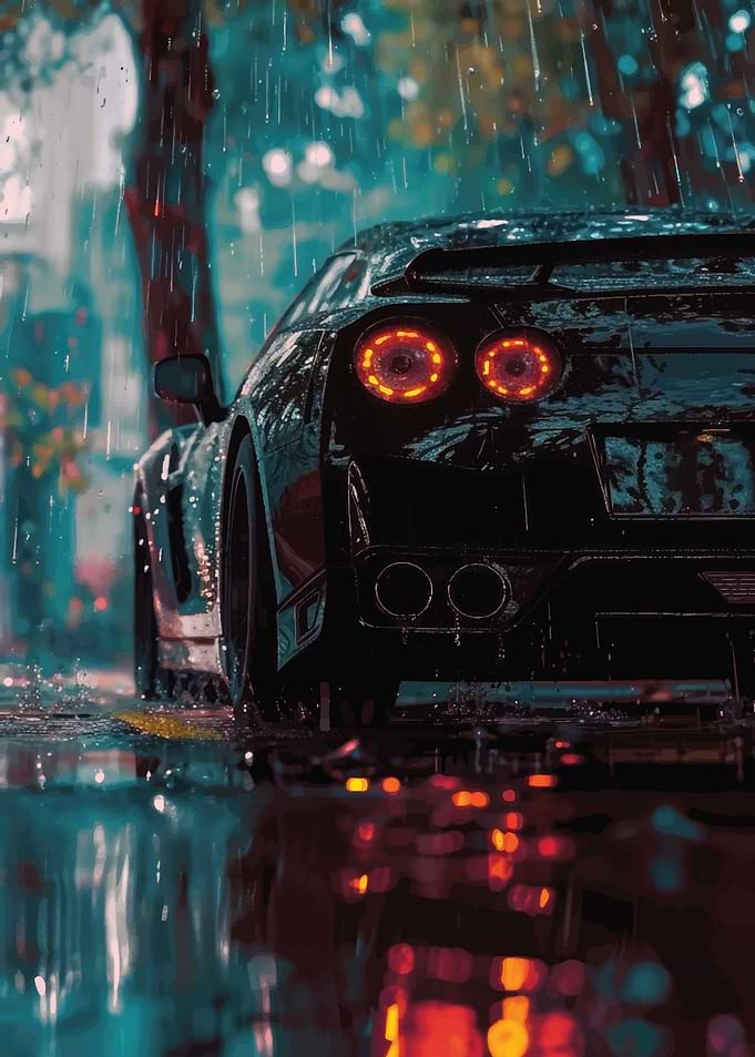 AESTHETIC CAR POSTER ART