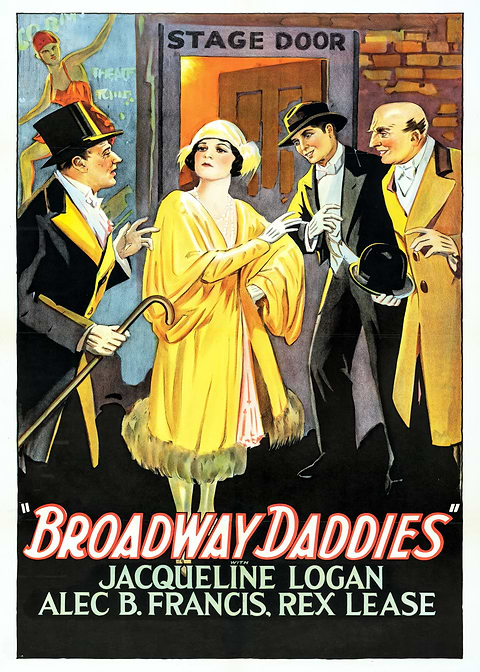 Broadway Daddies — vintage poster restored on metal