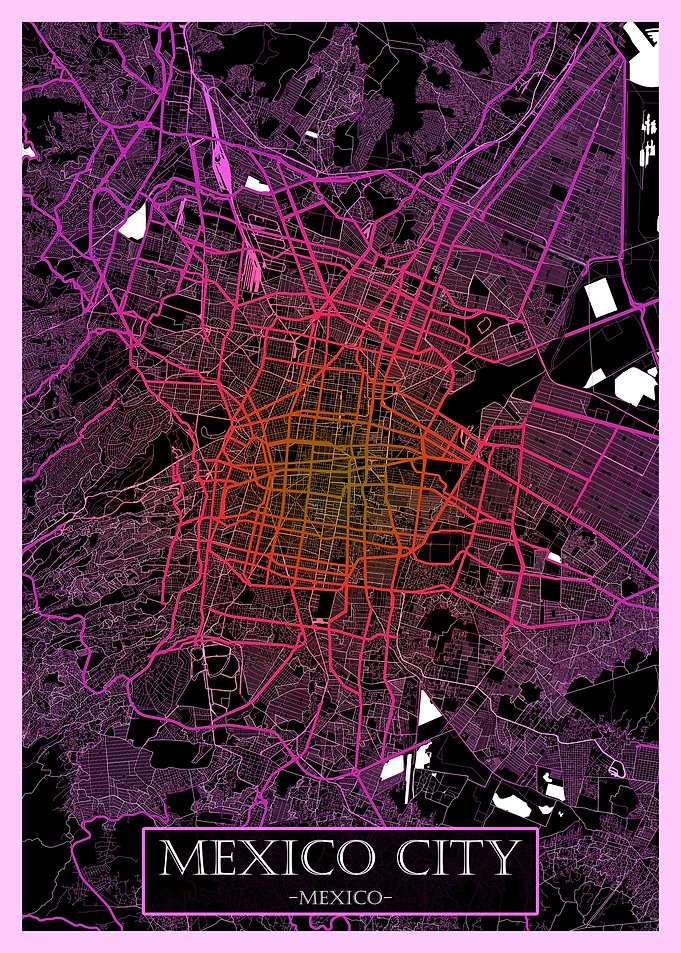 Mexico City Mexico Map