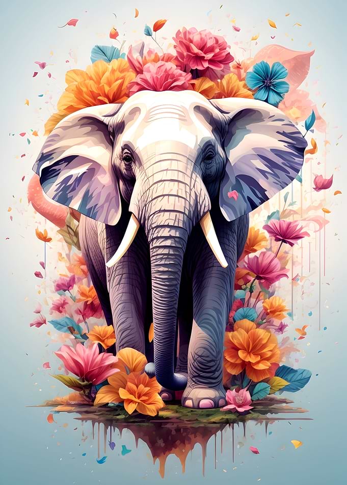 Vintage Elephant Artwork
