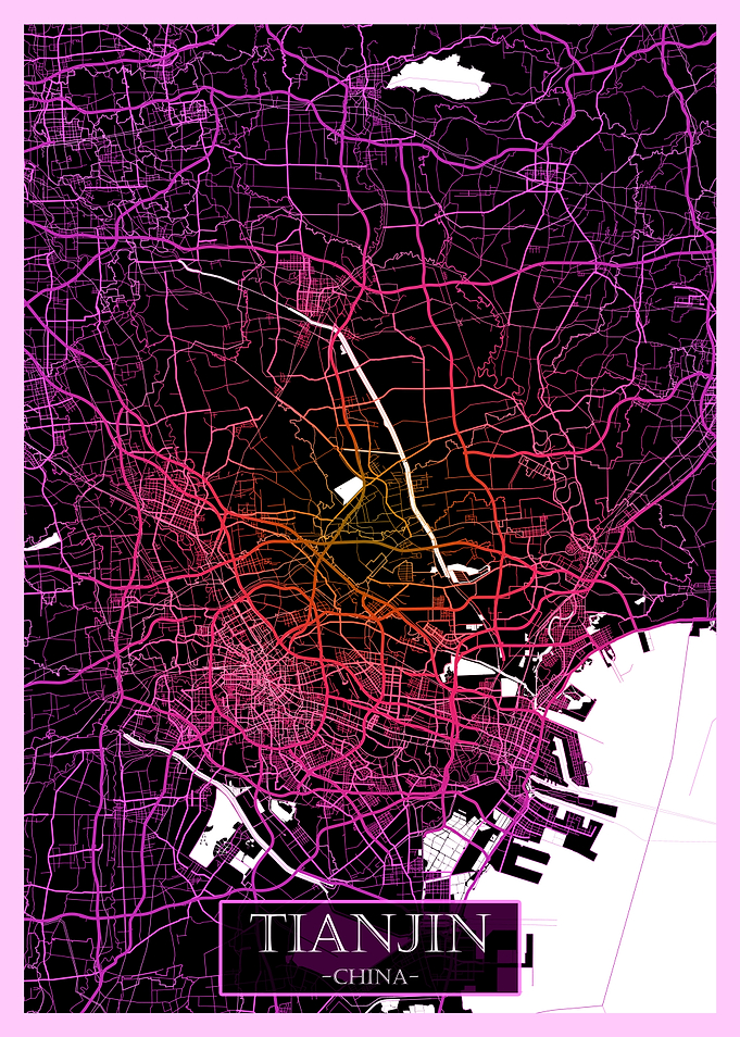 Tianjin China Road Map