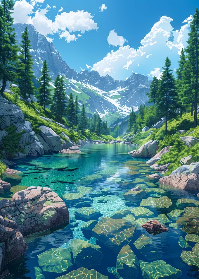 Forest River Landscape
