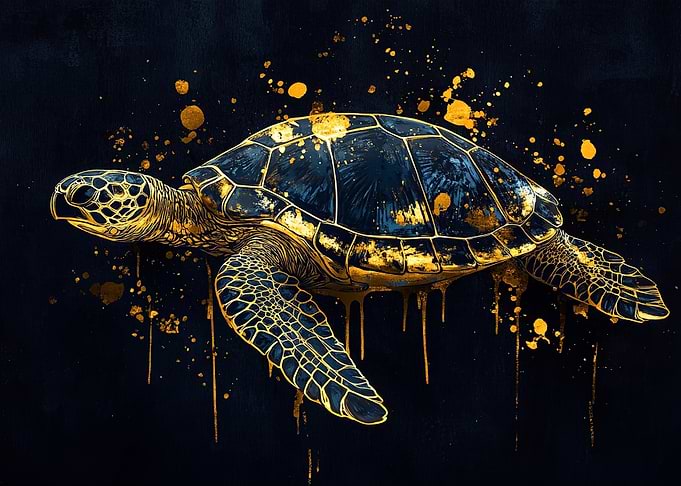 Golden Turtle Animal