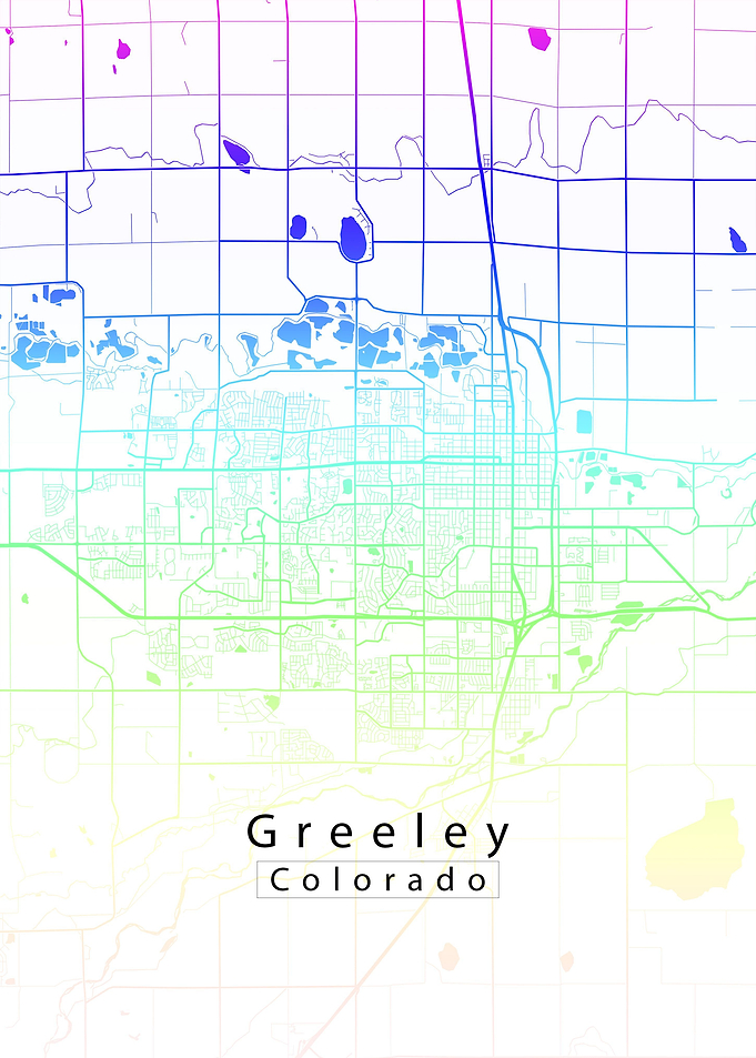 Greeley Colorado City Map