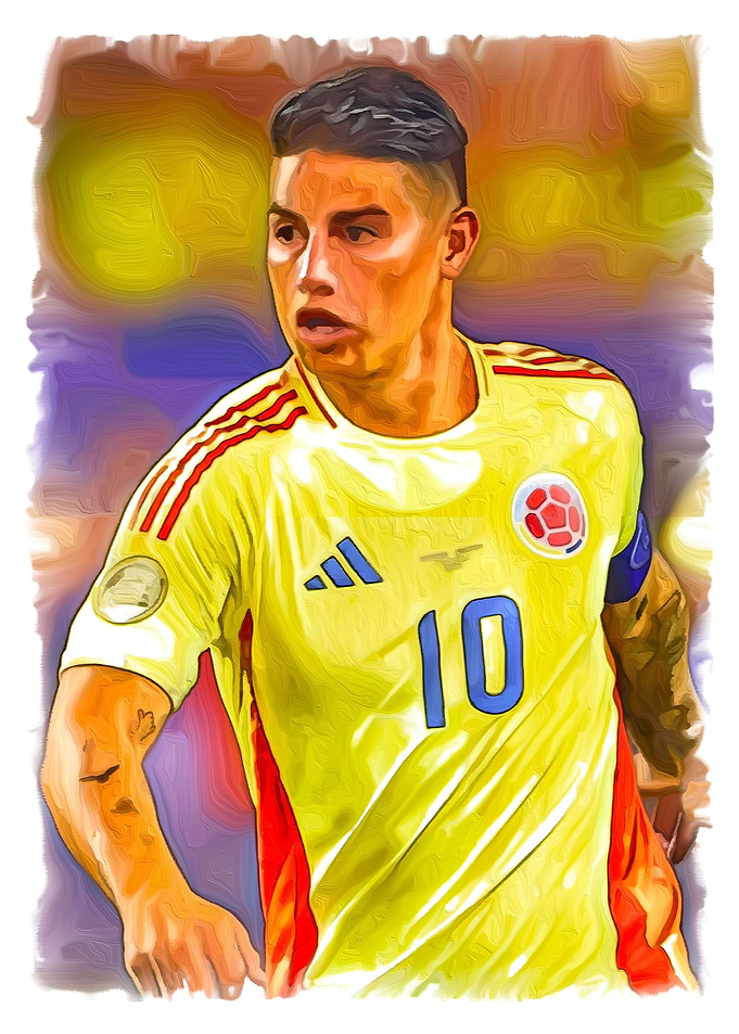 football player painting