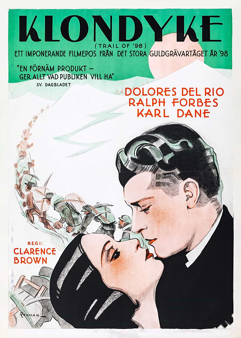 Retro Gold Rush Tale — vintage poster restored on metal