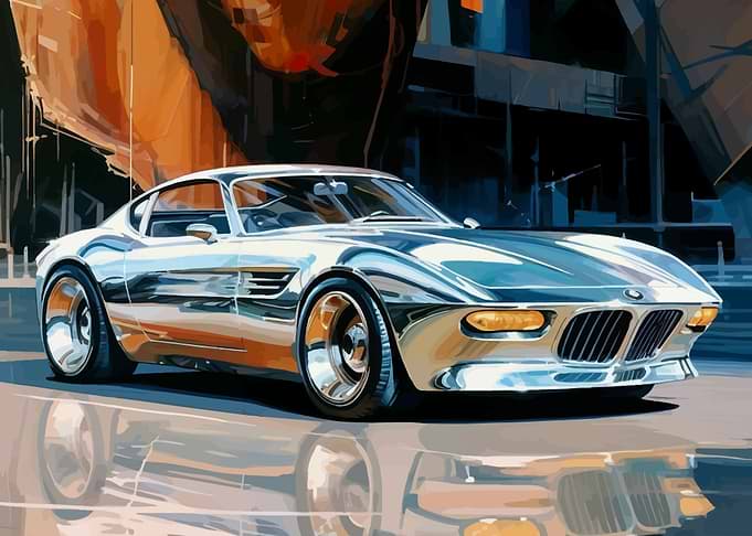 BMW chrome car